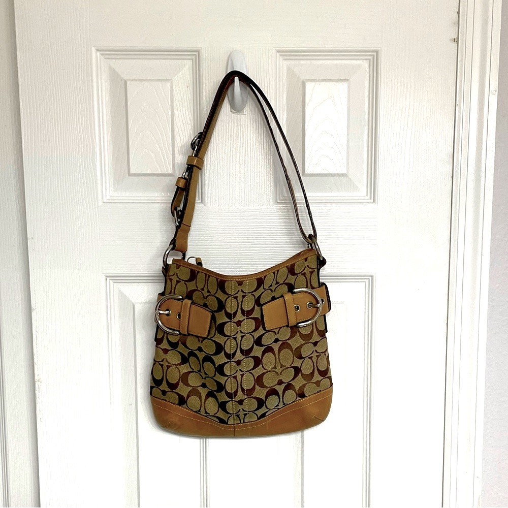Brown Coach Shoulder Bag